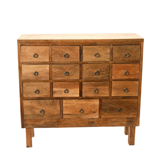 Co-Op Reclaimed Wood Apothercary Chest, Brown