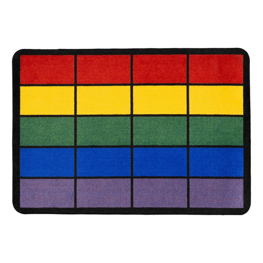 Colorful Squares Seating Rug (7' 6 Inch W X 12' L)